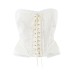 Slim fit sleeveless strapless top