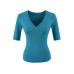 Slim fit V-neck top for women