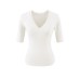 Slim fit V-neck top for women