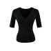 Slim fit V-neck top for women