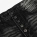 Gradient ground white washed denim jeans