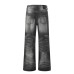 Gradient ground white washed denim jeans