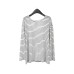 THE MIND Lazy Backless Sun Protection Cover-Up Loose Lightweight Long Sleeve T-Shirt