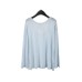 THE MIND Lazy Backless Sun Protection Cover-Up Loose Lightweight Long Sleeve T-Shirt