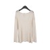 THE MIND Lazy Backless Sun Protection Cover-Up Loose Lightweight Long Sleeve T-Shirt