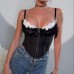 Lace camisole inner top and outer top
