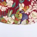 Floral print silk textured shirt