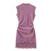 Classic elastic lace short dress
