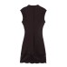 Classic elastic lace short dress