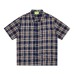 Plaid short sleeved shirt