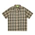 Plaid short sleeved shirt
