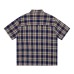 Plaid short sleeved shirt