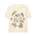Versatile printed knitted short sleeves