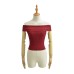 Flip up one shoulder top