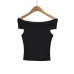 Flip up one shoulder top