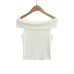 Flip up one shoulder top