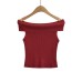 Flip up one shoulder top