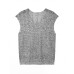 Vintage Style Hollow Out V-Neck Knit Short Sleeve Women's Inspired Elegant Top