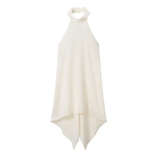 Silk satin backless hanging neck top