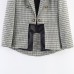 Casual asymmetrical checkered suit Casual asymmetrical checkered suit