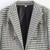 Casual asymmetrical checkered suit Casual asymmetrical checkered suit