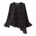 Versatile asymmetric layered top