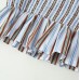 Striped honeycomb pattern top