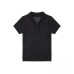 Old Money Style Polo Neck Hollow Knit Short Sleeve Loose Commute Top