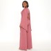 Slim Fit Top and Wide Leg Pants Set