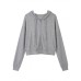 Short hooded zip-up sunscreen cardigan casual slim-fit top