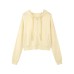 Short hooded zip-up sunscreen cardigan casual slim-fit top