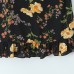 Holiday style floral print with fungus edge slim fit suspender dress