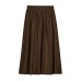 Versatile layered decorative MIDI skirt