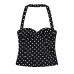 Women's versatile hanging neck collar top