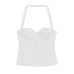 Women's versatile hanging neck collar top