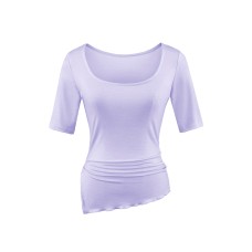 Square neck slim fit mid sleeve top for women