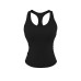 Round neck sleeveless top