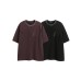 Deconstructing letters and short sleeves to create an old look