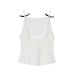Pure Desire Wind Sweet and Spicy Bow Decoration Strap Top Pure Desire Wind Sweet and Spicy Bow Decoration Strap Top