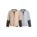 Strap up round neck long sleeved T-shirt