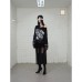 Graffiti printed long sleeved T-shirt