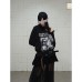 Graffiti printed long sleeved T-shirt
