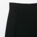 Asymmetric solid color straight leg casual waist pants