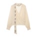 Elegant beaded scarf shirt