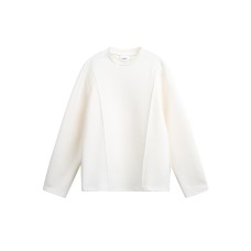 Deconstructed splicing loose long sleeves