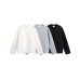 Deconstructed splicing loose long sleeves