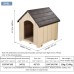 Heavy Duty Outdoor Dog House - 4 Season Insulated Shelter Waterproof & Anti-UV Kennel for All Size Dogs