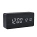 PVC Wooden Clock Multi-Function Alarm Clock LED Clock Thermometer Digital Clock Student Bedside Electronic Night Light Alarm