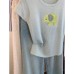 Pastel Blue Elephant Print Short Sleeve Women's Unique Casual Top Pastel Blue Elephant Print Short Sleeve Women's Unique Casual Top