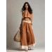 Summer Fashion Casual Temperament Solid Color Sleeveless V-Neck Two-Piece Set